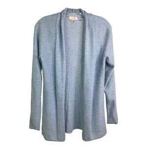 Kinross Cashmere Cardigan Sweater Women S Light Blue Knit Long Sleeve Open Front